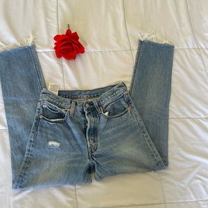 Levi’s 501 raw hem denim